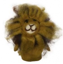 PAPOOSE - felt finger puppet, lion